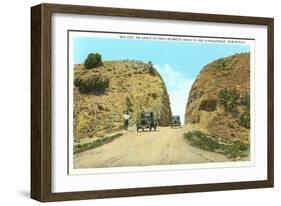 La Bajada Hill near Santa Fe, New Mexico-null-Framed Art Print