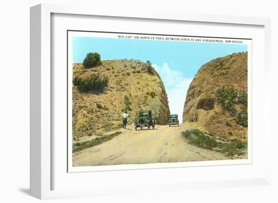 La Bajada Hill near Santa Fe, New Mexico-null-Framed Art Print