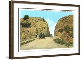 La Bajada Hill near Santa Fe, New Mexico-null-Framed Art Print