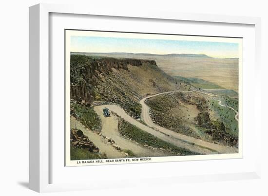 La Bajada Hill, Santa Fe-null-Framed Art Print