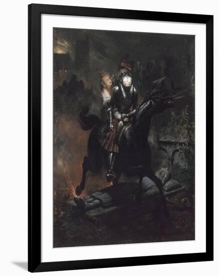 La Ballade de Lénore ou les Morts vont vite-Horace Vernet-Framed Premium Giclee Print