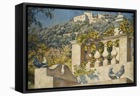 La Balustrade-Theo Rysselberghe-Framed Stretched Canvas