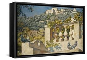 La Balustrade-Theo Rysselberghe-Framed Stretched Canvas