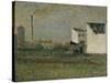 La banlieu-suburbs-Georges Seurat-Stretched Canvas