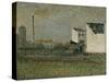 La banlieu-suburbs-Georges Seurat-Stretched Canvas