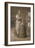 La baratteuse-Jean-François Millet-Framed Giclee Print