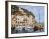 La Barca Rossa Alla Calata-Guido Borelli-Framed Giclee Print