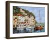 La Barca Rossa Alla Calata-Guido Borelli-Framed Giclee Print