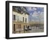 La Barque During the Flood at Port-Marly, c.1876-Alfred Sisley-Framed Giclee Print