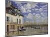 La Barque During the Flood at Port-Marly, c.1876-Alfred Sisley-Mounted Giclee Print