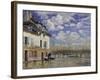 La Barque During the Flood at Port-Marly, c.1876-Alfred Sisley-Framed Giclee Print