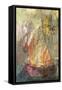 La Barque-Odilon Redon-Framed Stretched Canvas