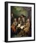 La Barre and Other Musicians, circa 1710-Robert Tournieres-Framed Giclee Print