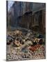 La Barricade, Rue de La Mortellerie, c.1848-Jean-Louis Ernest Meissonier-Mounted Giclee Print