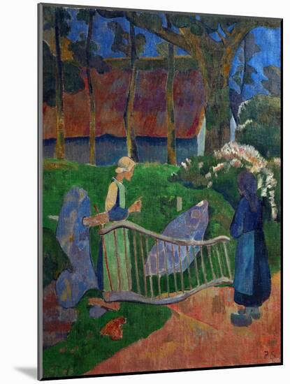 La barriere fleurie, Le Pouldu, Finisterre,1889-Paul Serusier-Mounted Giclee Print