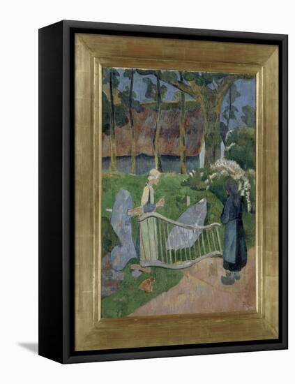 La barrière fleurie, Le Pouldu-Paul Serusier-Framed Stretched Canvas