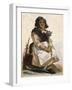 La Basana (Woman Sloppy and Disheveled), 18th Century, by Carlo Lasinio (1759-1838), Colored-null-Framed Giclee Print