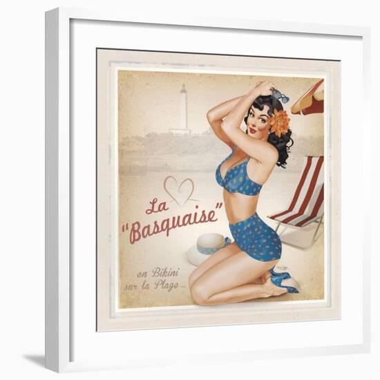 La Basquaise-Bruno Pozzo-Framed Art Print