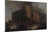 La Bastille, dans les premiers jours de sa démolition-Hubert Robert-Mounted Giclee Print