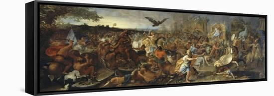 La Bataille d'Arbelles-Charles Le Brun-Framed Stretched Canvas