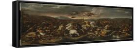 La bataille de Constantin-Raffaello Sanzio-Framed Stretched Canvas