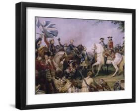 La Bataille de Fontenoy, 11 mai 1745-Horace Vernet-Framed Giclee Print