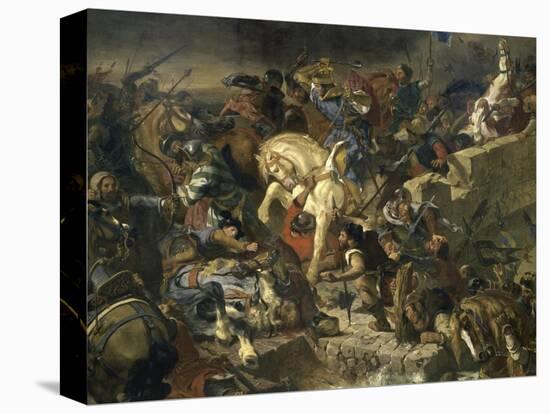 La Bataille de Taillebourg-Eugene Delacroix-Stretched Canvas