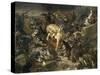 La Bataille de Taillebourg-Eugene Delacroix-Stretched Canvas