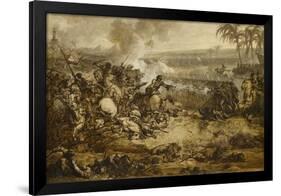 La bataille des Pyramides (21 Juillet 1798) ; esquisse-Francois Andre Vincent-Framed Giclee Print