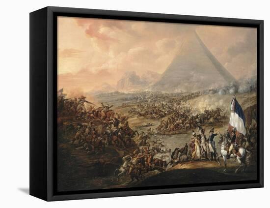La Bataille des Pyramides (21 juillet 1798)-François Louis Joseph Watteau-Framed Stretched Canvas