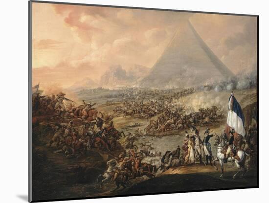 La Bataille des Pyramides (21 juillet 1798)-François Louis Joseph Watteau-Mounted Giclee Print