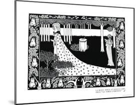 La Beale Isoud at Joyous Gard, Illustration from "Le Morte D'Arthur," Published 1894-Aubrey Beardsley-Mounted Giclee Print