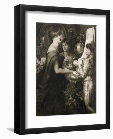 La Bella Mano, 1905 (Photogravure) (See 106994)-Dante Gabriel Rossetti-Framed Premium Giclee Print