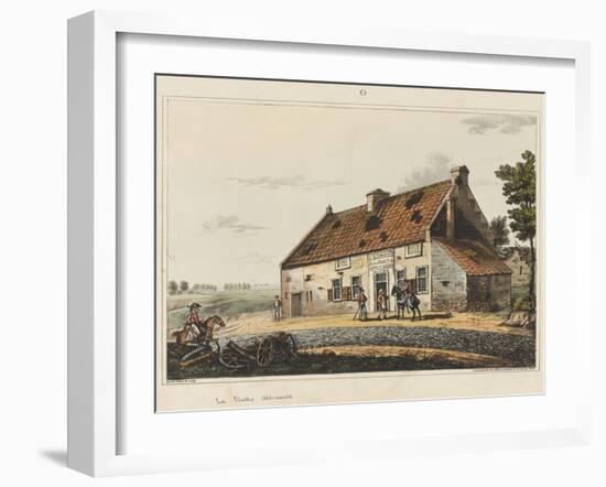 La Belle Alliance, from ‘An Historical Account of the Battle of Waterloo’,-James Rouse-Framed Giclee Print
