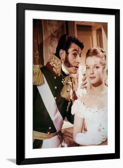 LA BELLE and L'EMPEREUR, 1959 par Axel von Ambesser with Jean Claude Pascal and Romy Schneider (pho-null-Framed Photo