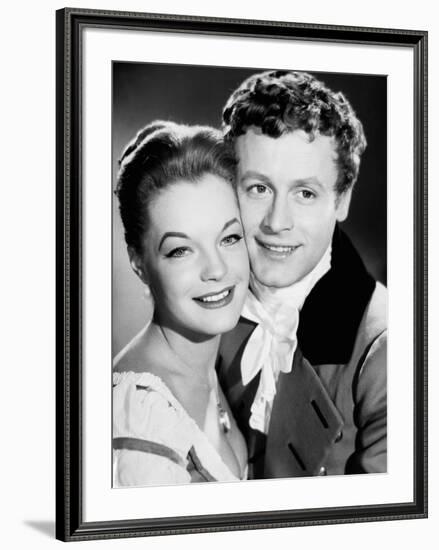 LA BELLE and L'EMPEREUR, 1959 par Axel von Ambesser with Romy Schneider and Helmut Lohner (b/w phot-null-Framed Photo