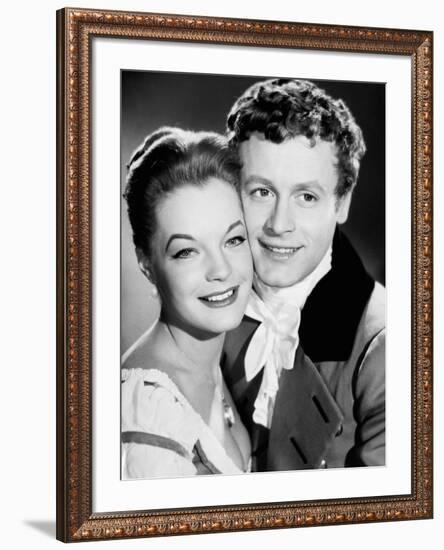 LA BELLE and L'EMPEREUR, 1959 par Axel von Ambesser with Romy Schneider and Helmut Lohner (b/w phot-null-Framed Photo