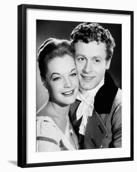 LA BELLE and L'EMPEREUR, 1959 par Axel von Ambesser with Romy Schneider and Helmut Lohner (b/w phot-null-Framed Photo