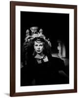 La Belle and la Bete BEAUTY AND THE BEAST by Jean Cocteau with Josette Day, 1946 (b/w photo)-null-Framed Photo