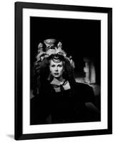 La Belle and la Bete BEAUTY AND THE BEAST by Jean Cocteau with Josette Day, 1946 (b/w photo)-null-Framed Photo