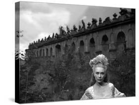 La Belle and la Bete BEAUTY AND THE BEAST by Jean Cocteau with Josette Day, 1946 (b/w photo)-null-Stretched Canvas