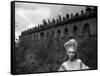 La Belle and la Bete BEAUTY AND THE BEAST by Jean Cocteau with Josette Day, 1946 (b/w photo)-null-Framed Stretched Canvas