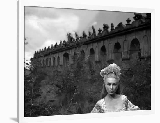 La Belle and la Bete BEAUTY AND THE BEAST by Jean Cocteau with Josette Day, 1946 (b/w photo)-null-Framed Photo