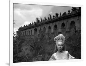 La Belle and la Bete BEAUTY AND THE BEAST by Jean Cocteau with Josette Day, 1946 (b/w photo)-null-Framed Photo