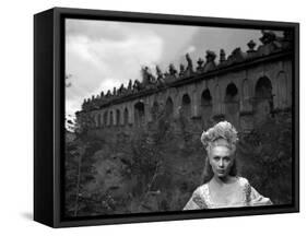 La Belle and la Bete BEAUTY AND THE BEAST by Jean Cocteau with Josette Day, 1946 (b/w photo)-null-Framed Stretched Canvas