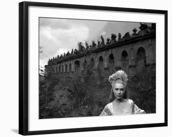 La Belle and la Bete BEAUTY AND THE BEAST by Jean Cocteau with Josette Day, 1946 (b/w photo)-null-Framed Photo