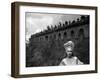 La Belle and la Bete BEAUTY AND THE BEAST by Jean Cocteau with Josette Day, 1946 (b/w photo)-null-Framed Photo