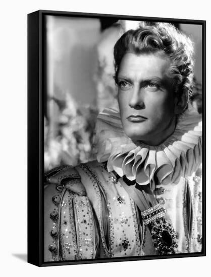 La Belle and la Bete by JeanCocteau with Jean Marais, 1946 (b/w photo)-null-Framed Stretched Canvas