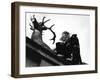 La Belle and la Bete by JeanCocteau with Jean Marais, 1946 (b/w photo)-null-Framed Photo