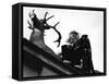 La Belle and la Bete by JeanCocteau with Jean Marais, 1946 (b/w photo)-null-Framed Stretched Canvas